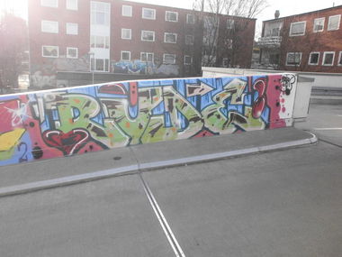 Graffiti Wall in Hamburg - Photo by Zane_one - rude, 180 (2014)