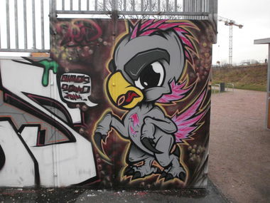 Graffiti Wall in Hamburg - Photo by Zane_one - brd, birds, zed (2014)