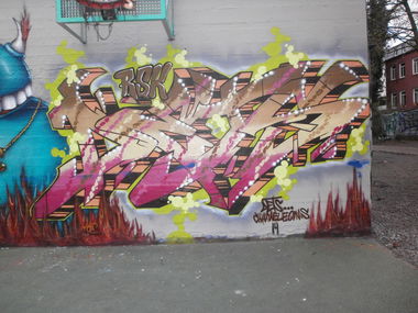 Graffiti Wall in Hamburg - Photo by Zane_one - dets (2014)