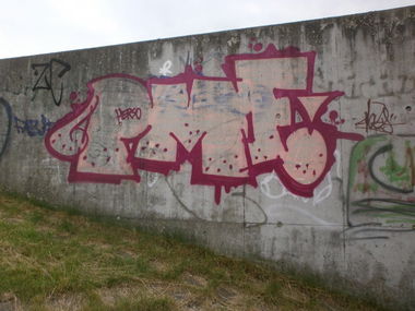 Graffiti Wall in Hamburg - Photo by Zane_one - Pmf (2013)