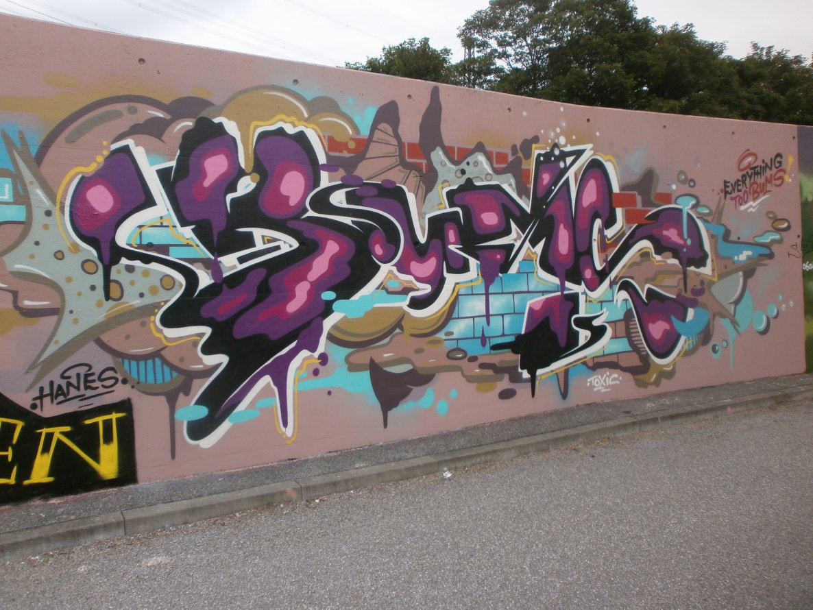 Graffiti Wall in Hamburg - Photo by Zane_one - bums (2013)