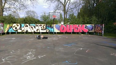 Graffiti Wall in Hamburg - Photo by Zane_one - sane, zane, dusk (2014)