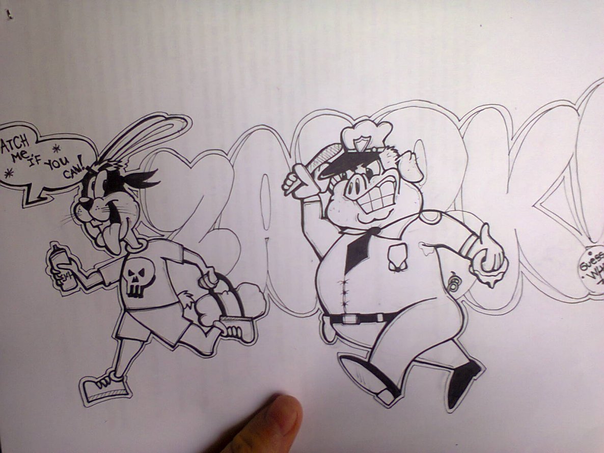 Graffiti Sketch - Photo by Zapek