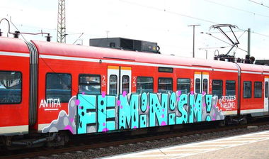 Graffiti Train - Photo by Zecke247 - Feminism