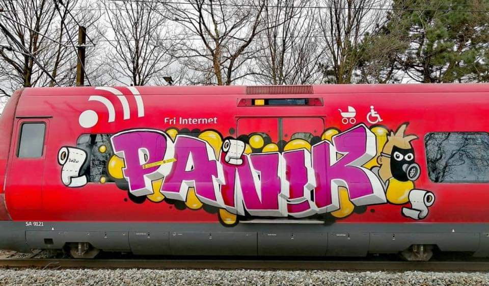 Graffiti Train - Photo by Zecke247 - Corona (2020)