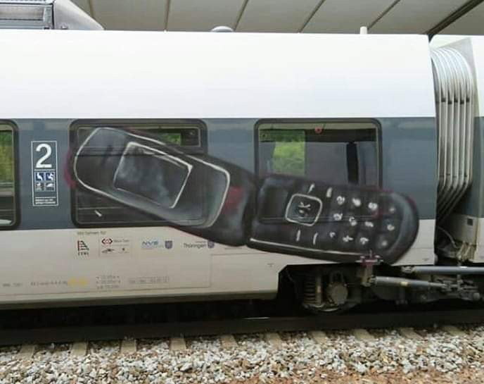 Graffiti Train - Photo by Zecke247 - Handy