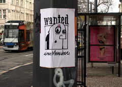 Graffiti Street Art in Leipzig - Photo by Zeitzeuge - kayschwarz157, wanted, leipzigstreetart (2015)