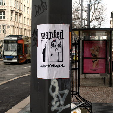 Graffiti Street Art in Leipzig - Photo by Zeitzeuge - kayschwarz157, wanted, leipzigstreetart (2015)