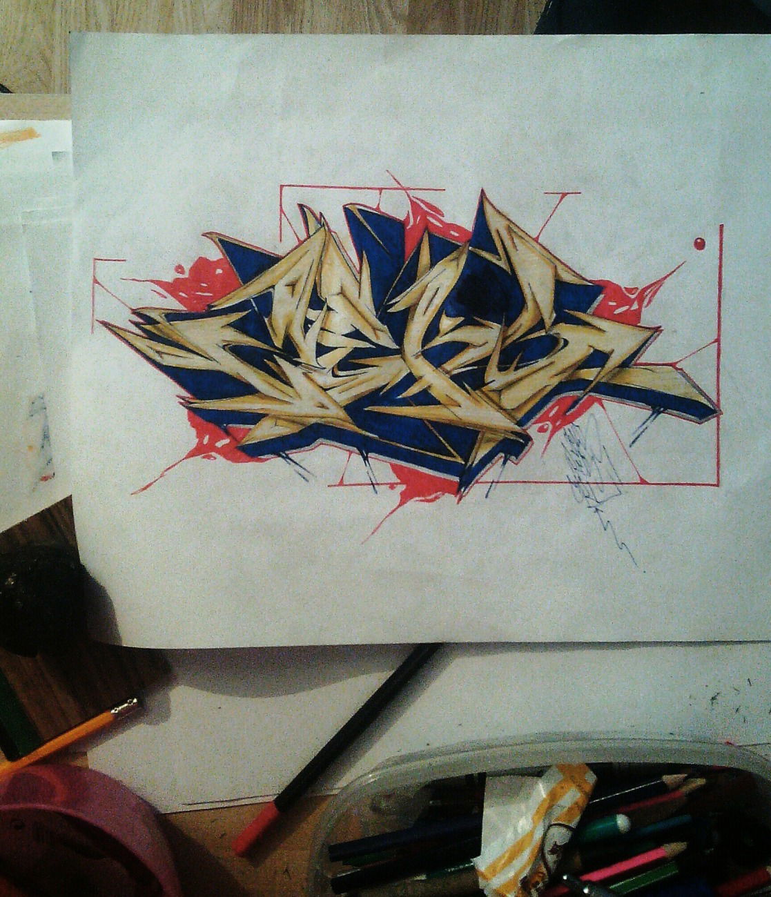 Graffiti Sketch - Photo by ZeosOner