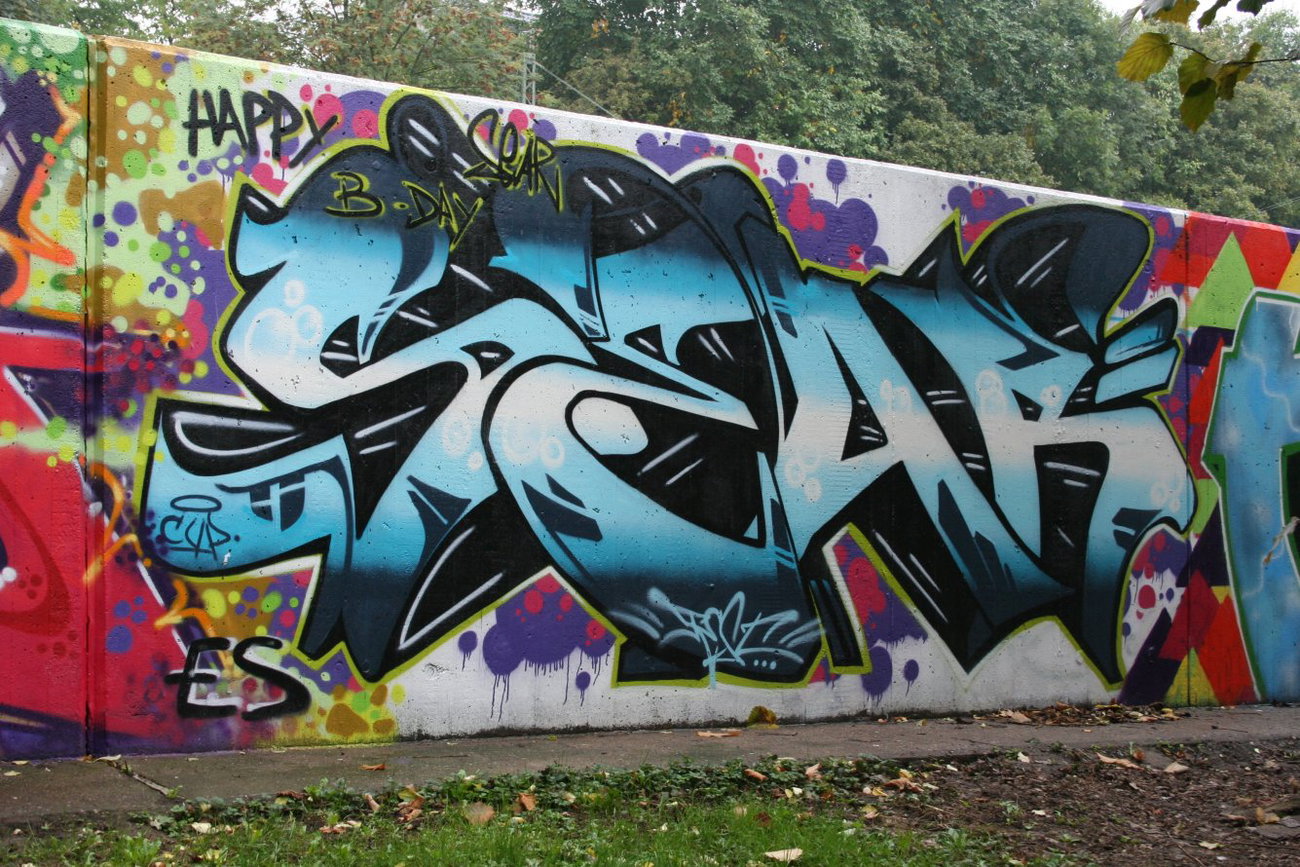 Graffiti Wall in Dortmund - Photo by ZerOne - SEAR (2013)