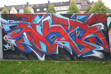 Graffiti Wall in Dortmund - Photo by ZerOne - RAKS (2013)
