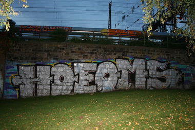 Graffiti Bombing in Dortmund - Photo by ZerOne - HOE, OMS