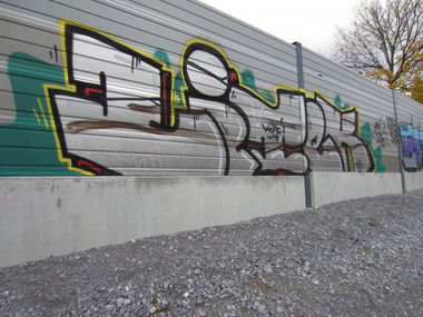 Graffiti Bombing in Dortmund - Photo by ZerOne - LITEK (2013)