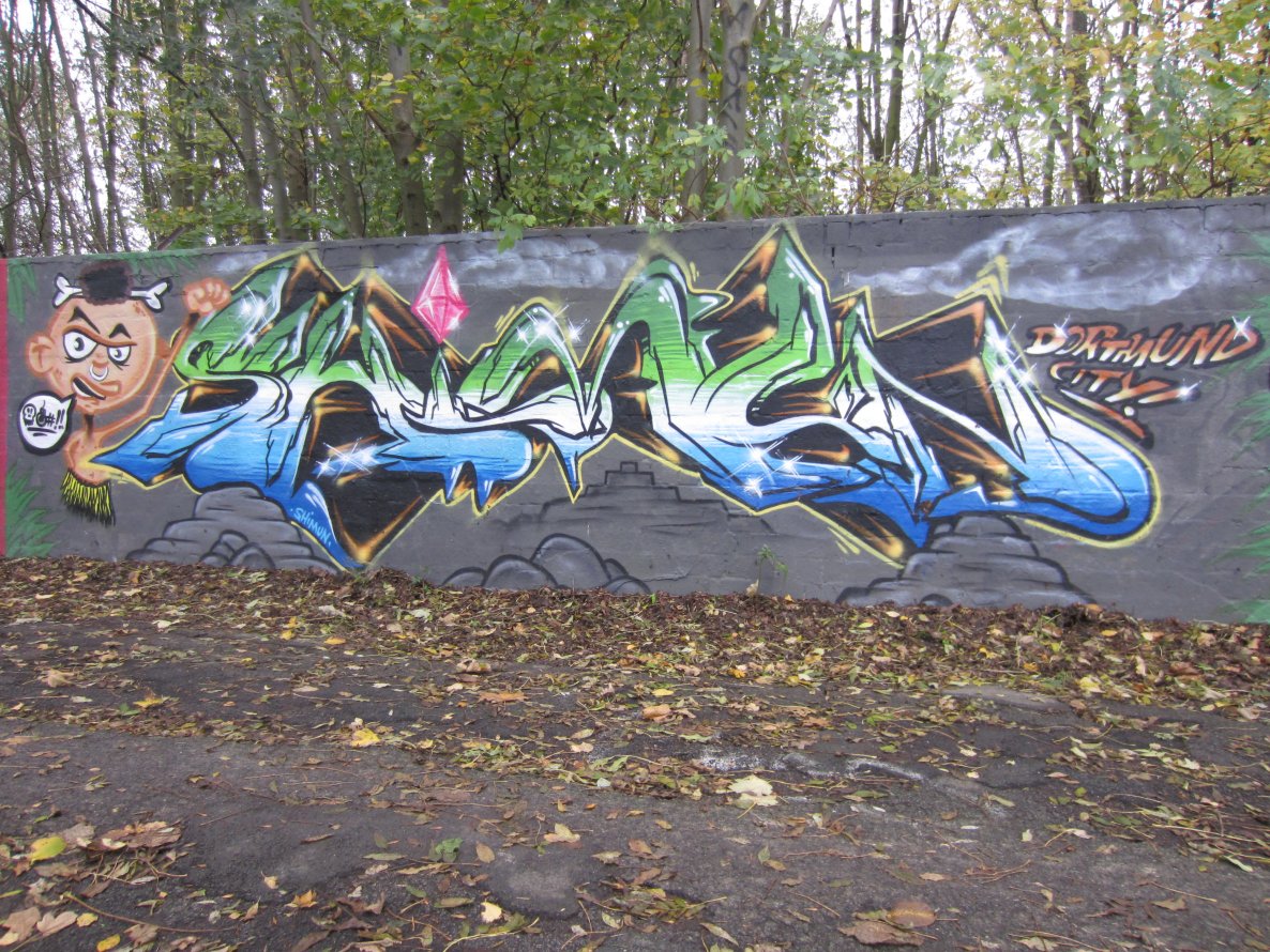 Graffiti Wall in Dortmund - Photo by ZerOne (2013)