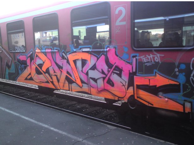 Graffiti Train in München - Photo by ZeroFuxGiven - Capsol