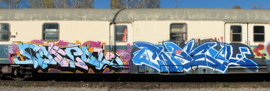 Graffiti Train in München - Photo by ZeroFuxGiven (2008)