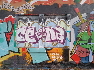 Graffiti Wall in Luxembourg - Photo by ZeroGraffiti - Cena (2022)