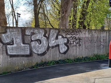 Graffiti Wall in Luxembourg - Photo by ZeroGraffiti - 134, Brosh, LMS