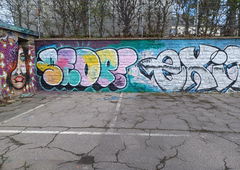 Graffiti Wall in Luxembourg - Photo by ZeroGraffiti - Seop, exit (2023)