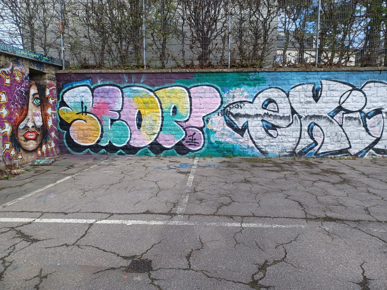 Graffiti Wall in Luxembourg - Photo by ZeroGraffiti - Seop, exit (2023)
