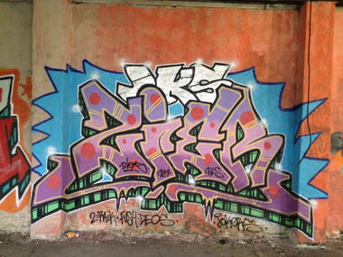 Graffiti Wall in Berlin - Photo by ZiER - zier, cier, jks (2012)