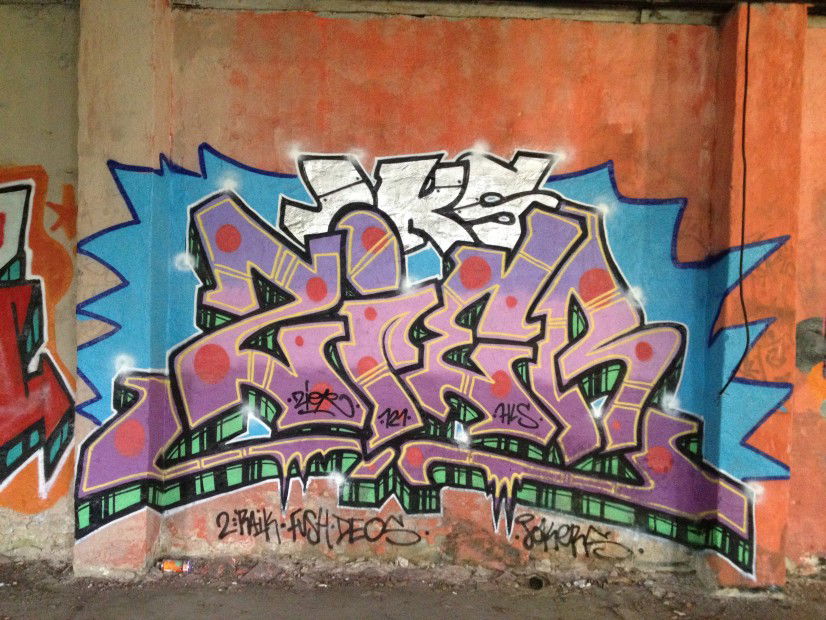 Graffiti Wall in Berlin - Photo by ZiER - zier, cier, jks (2012)