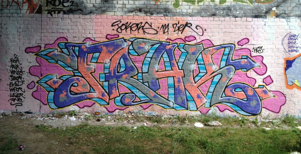 Graffiti Wall in Berlin - Photo by ZiER - frak, jks, jks121 (2012)