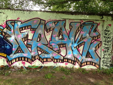 Graffiti Wall in Berlin - Photo by ZiER - frak, jks, jokas (2012)