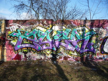 Graffiti Wall in Berlin - Photo by ZiER - zier, cier, jks (2012)