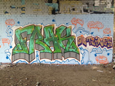 Graffiti Wall in Berlin - Photo by ZiER - frak, jks, jks121 (2013)