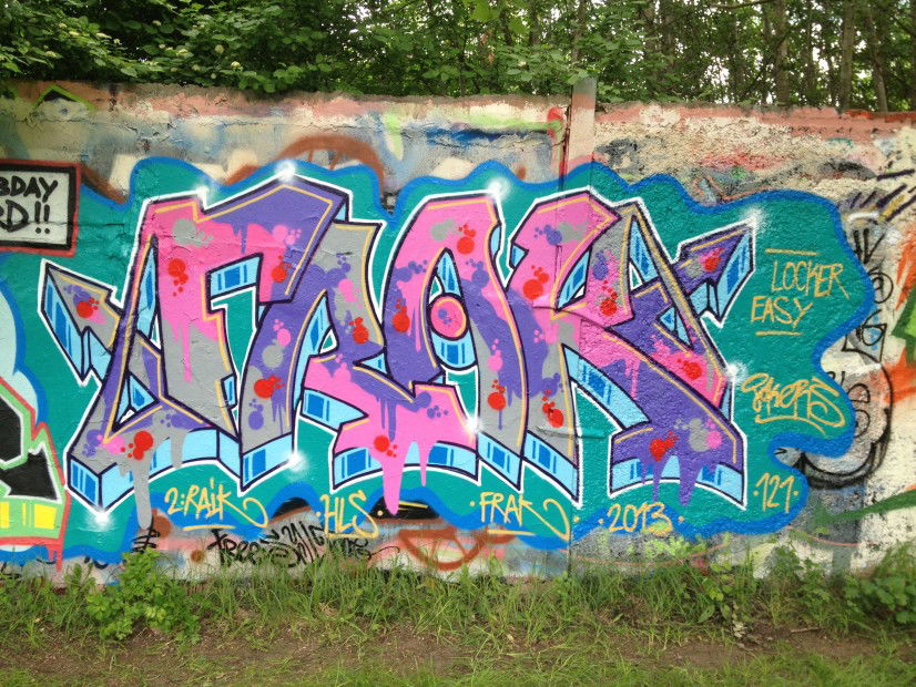 Graffiti Wall in Berlin - Photo by ZiER (2013)