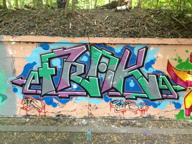 Graffiti Wall in Berlin - Photo by ZiER - frak, jks, jks121 (2013)