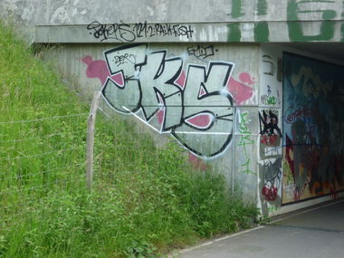 Graffiti Bombing in Berlin - Photo by ZiER - jks, jks121, raick (2013)