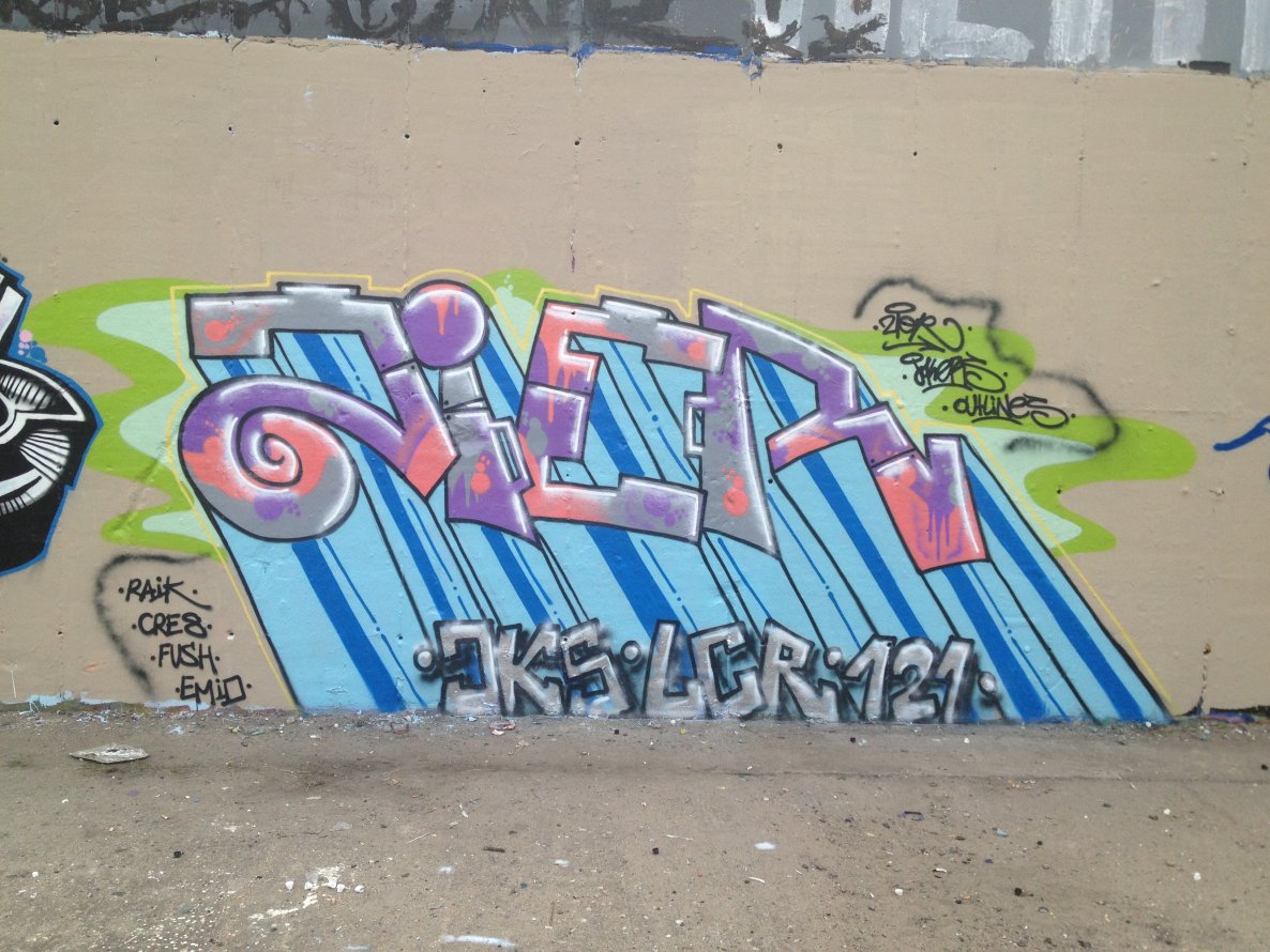 Graffiti Wall in Berlin - Photo by ZiER - zier, jks, jks121 (2013)