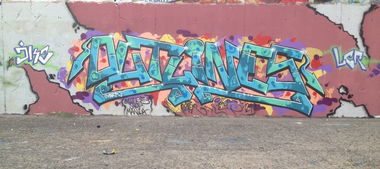 Graffiti Wall in Berlin - Photo by ZiER - outlines, jks, jks121 (2013)