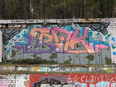 Graffiti Wall in Berlin - Photo by ZiER - frak, zier, jks (2014)