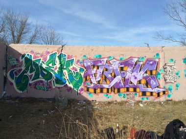 Graffiti Wall - Photo by ZiER - frak, moek, jks (2015)