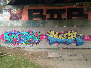 Graffiti Wall in Deutschland - Photo by ZiER - frak, moek, jks (2014)