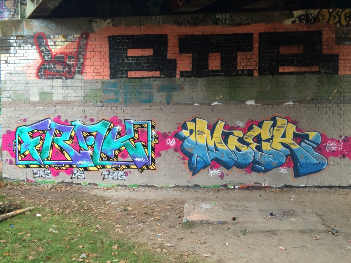 Graffiti Wall in Deutschland - Photo by ZiER - frak, moek, jks (2014)