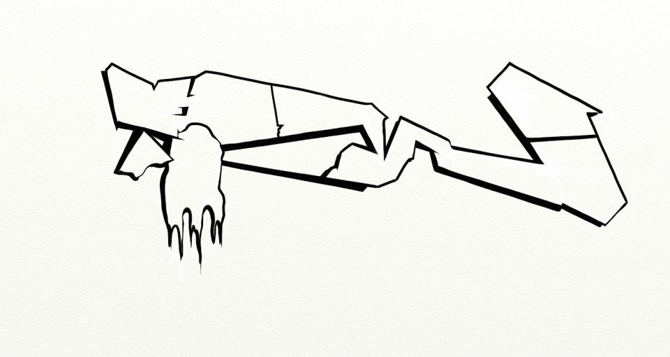 Graffiti Sketch in Noginsk - Photo by Ziker - Tower (2013)