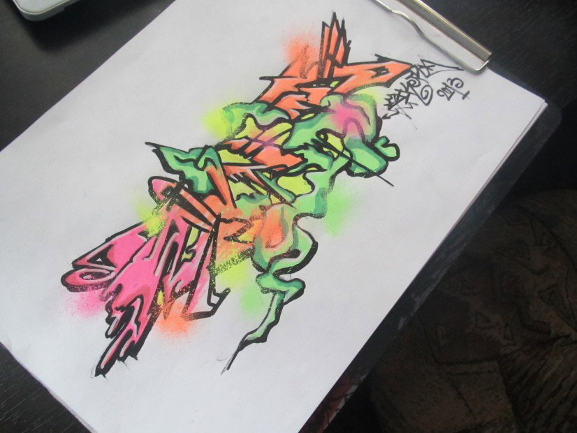 Graffiti Sketch in Noginsk - Photo by Ziker - Zond (2013)