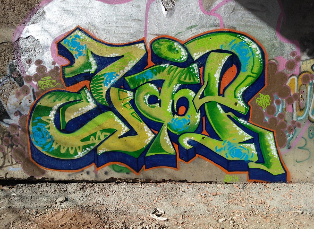 Graffiti Wall in Yekaterinburg - Photo by Zip_PERC - Zip, PERC., EKB (2014)