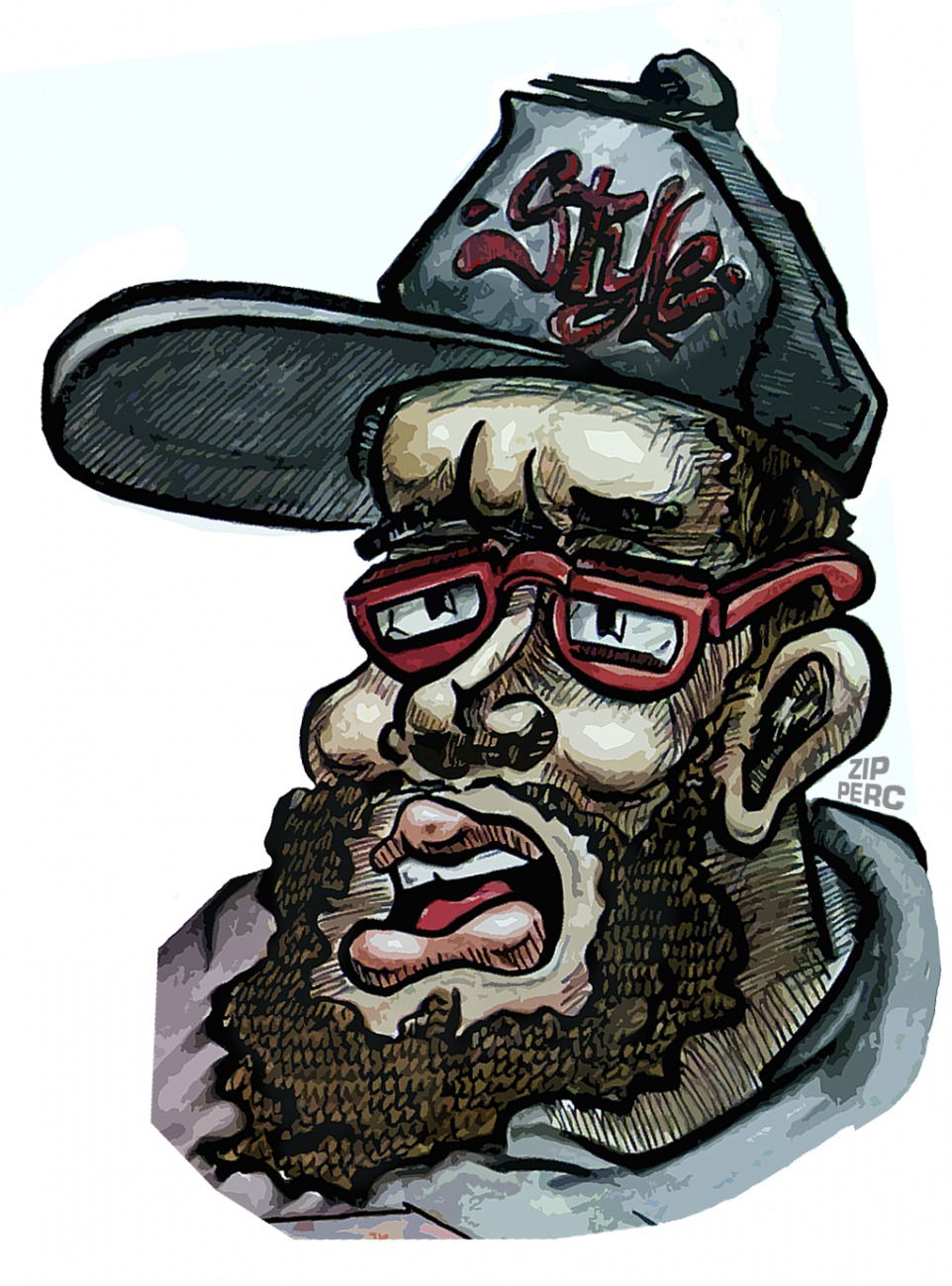 Graffiti Sketch - Photo by Zip_PERC - Zip, PERC, Permanent (2014)