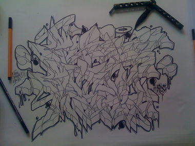 Graffiti Sketch - Photo by Zipe196 - sipe, zipe, 196 (2014)