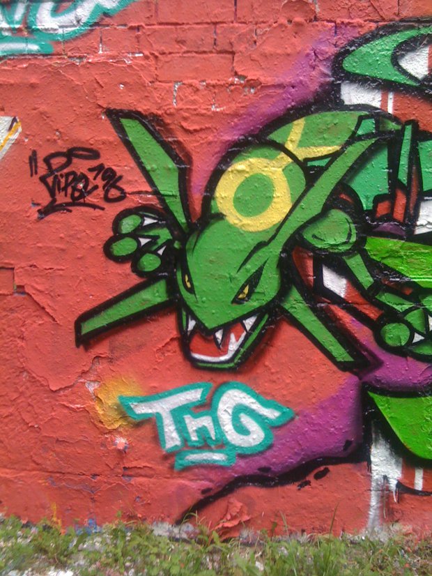 Graffiti Wall - Photo by Zipe196 - pokemon, rayquaza, tng (2014)
