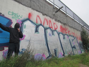 Graffiti Bombing - Photo by Zivilpolizist - FORMYGANG, UHUS, UHUZ