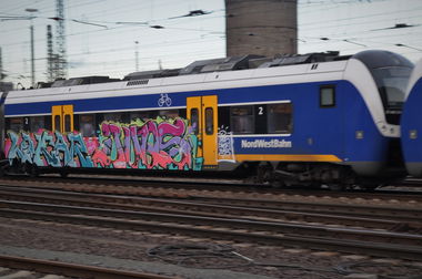 Graffiti Train - Photo by Zivilpolizist - LOKAR, JUQS, LOCAR