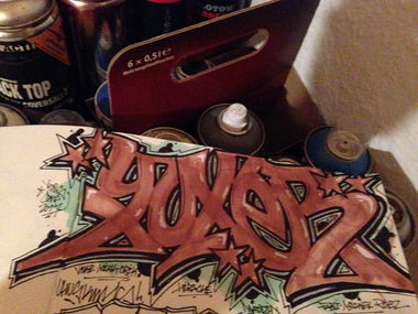 Graffiti Sketch - Photo by Zivilpolizist - UHUS, YUQS, YUX (2017)