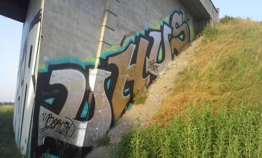 Graffiti Bombing - Photo by Zivilpolizist - UHUS, UHUZ, UHU