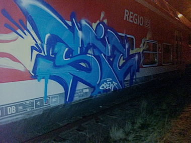 Graffiti Train - Photo by Zivilpolizist - StompInCrew, SIC